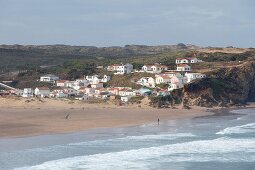 Portugal, Algarve, Blick auf Praia do Monte Clerigo