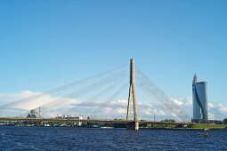 Lettland, Riga, Kanal-Daugava, Vansu Brücke