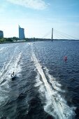 Lettland, Riga, Kanal-Daugava, Vansu Brücke