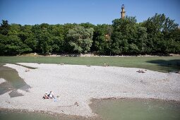 Deutschland, München, Isaraue, zwischen Praterinsel und Museumsinsel