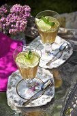Lime and mint jelly