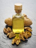 Walnut oil, walnuts and walnuts in shells