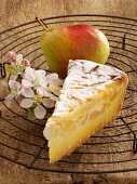 A slice of quark and pear tart