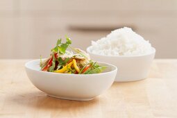 Hähnchen-Curry mit Reis
