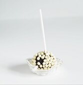 Chocolate Cake Pop; White Background