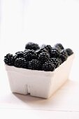 Blackberries in cardboard punnet