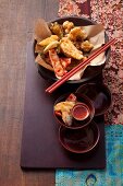 Ching-yi hsu (Taiwanese chicken and vegetable tempura)