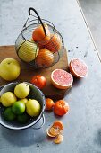 Still life with citrus fruits