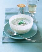 Kalte Gurkensuppe mit Dill