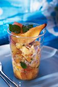 Tabbouleh with peach