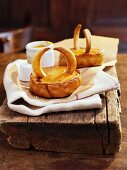 Miniature pies with horns