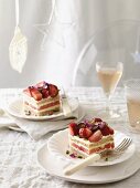 Strawberry-watermelon cake
