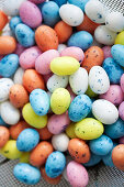 Colourful mini eggs