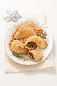 Lentil and mushroom pasties for Christmas