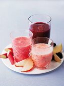 Assorted smoothies