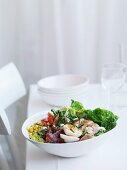 Cobb salad (mixed leaf salad with chicken, USA)