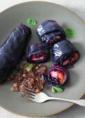 Red cabbage roulade