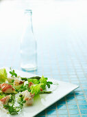 Asparagus salad with lobster