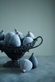 Whole Frozen Figs in Decorative Bowl
