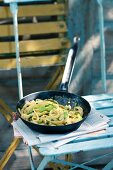 Tagliatelle with green beans