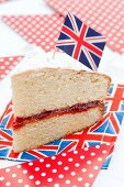 Sponge cake mit Union Jack