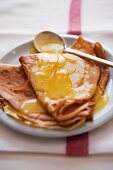 Crepe Suzette with oranges