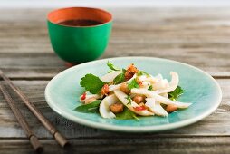 Squid salad with ginger (Asia)