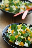 Chicory salad with lesser celandine and orange