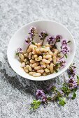 A white bean salad with thyme