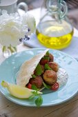 Falafel with pita bread