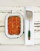 Courgette bake with tomatoes