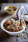 Nutty muesli with dried fruit