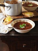 Bean soup with bacon