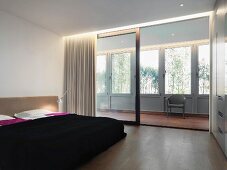 Modern master bedroom