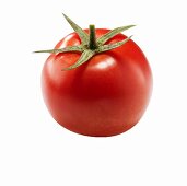 Eine reife Tomate