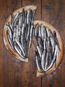 Unleavened bread with boquerones