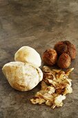 Kalahari truffles, partly peeled