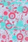 Pink floral pattern (print)