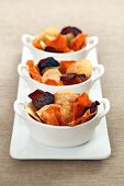 Colourful vegetable chips