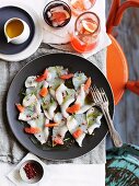 Schwertfischcarpaccio mit Pink Grapefruit & rosa Pfefferbeeren