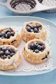 Mini blueberry tartlets