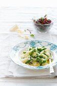 Risotto with spring vegetables