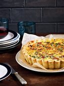 Bacon and Stilton tart