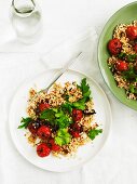 Couscous salad with roasted tomatoes and chermoula (Israel)