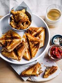 Jaffles (toasted sandwiches, Australia) with pork