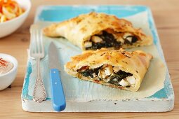 Pastries filled with spinach and feta