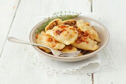 Pirogi with sauerkraut and mushrooms