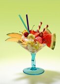 Summery fruit sundae