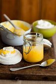 Lemon curd with meringue