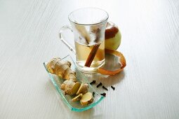 Apple tea with ginger